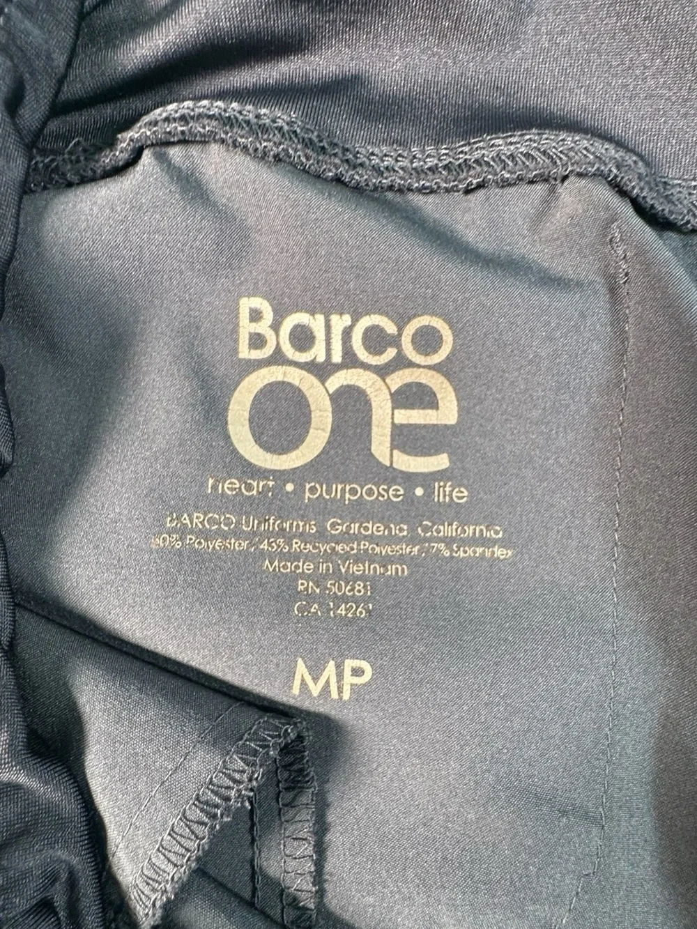 Barco One Scrub Pants MP Navy Blue Jogger Medical Uniform Stretch Women’s